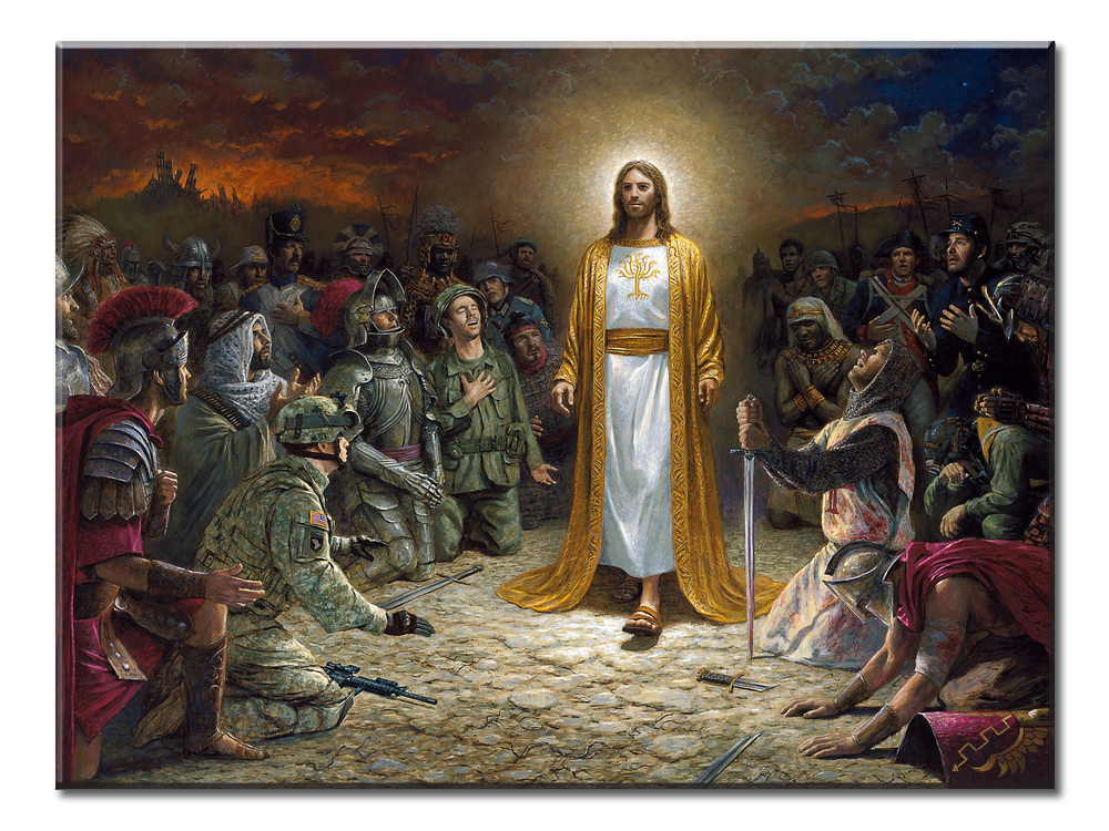 Jesus With Different Soldiers- 1 panel