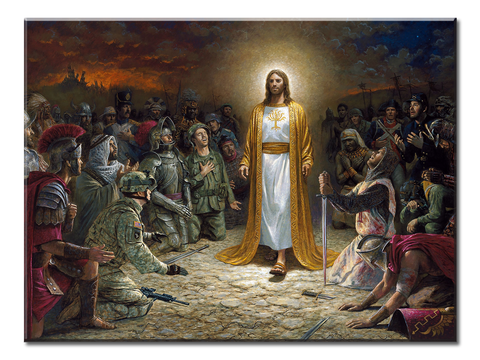 Jesus With Different Soldiers- 1 panel