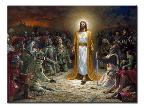 Jesus With Different Solders - 1 panel xl