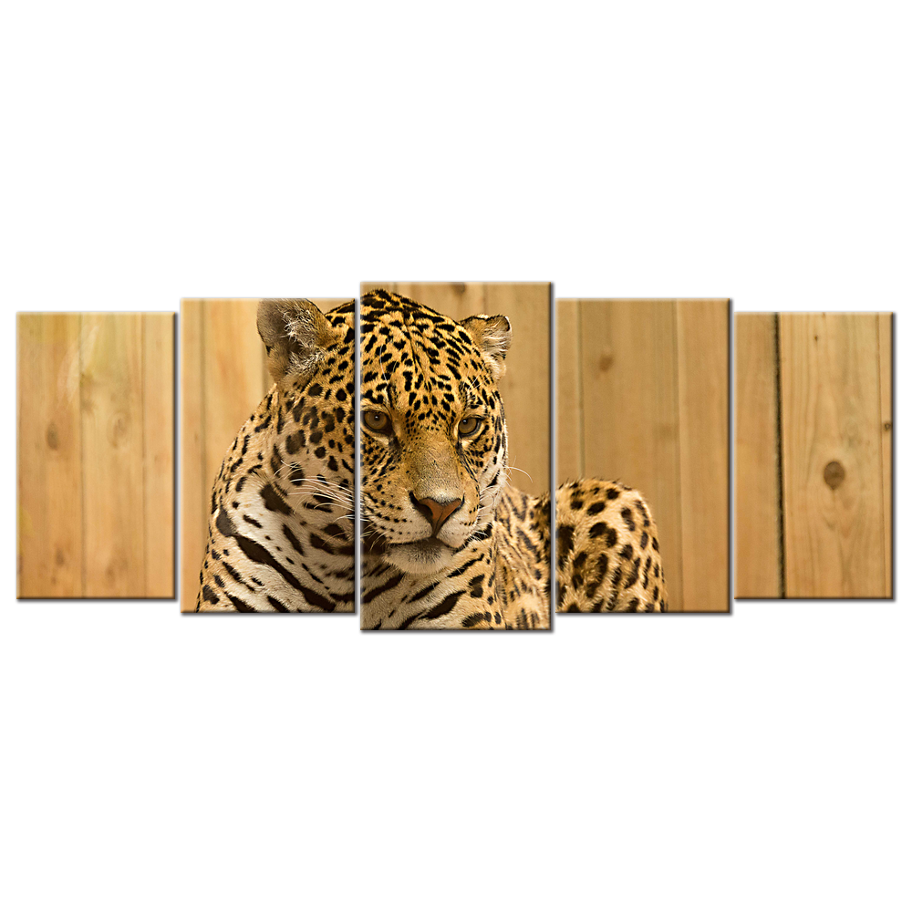 Tiger On Bench - 5 Panels L