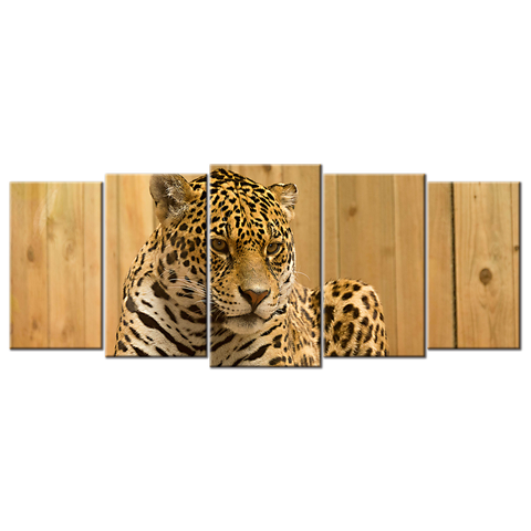 Tiger On Bench - 5 Panels L