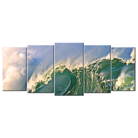 Raging Waves - 5 Panels L