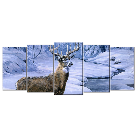 Deer Hunting - 5 panels
