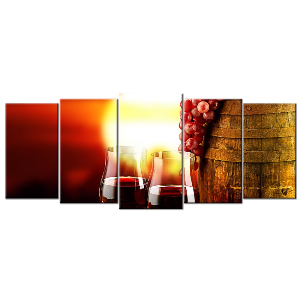 Grapes And Wine - 5 panels L