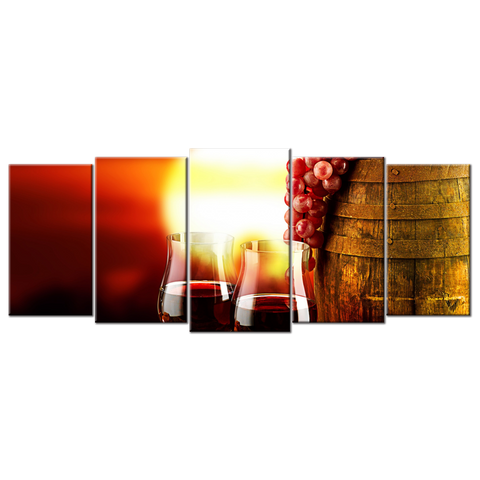 Grapes And Wine - 5 panels L