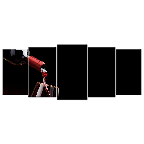 Flames And Wine - 5 panels XL