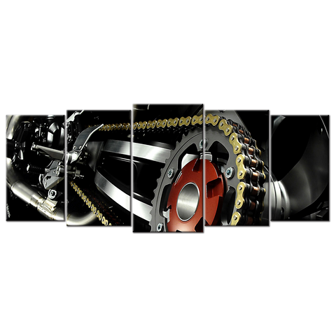 Motorcycle Chain  - 5 panels L