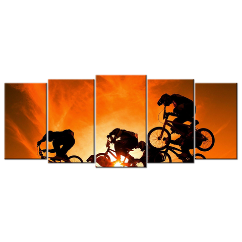 BMX Sunset  - 5 panels L