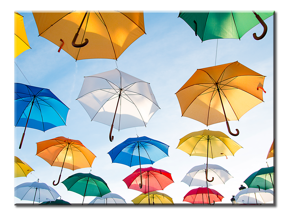 Flying Umbrellas - 1 panel