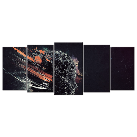 Girl Face Explosion - 5 Panels L