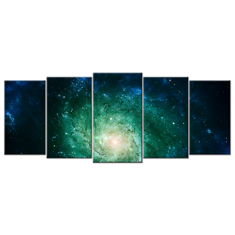 Fantasy Beautiful Space Nebula - 5 panels XL