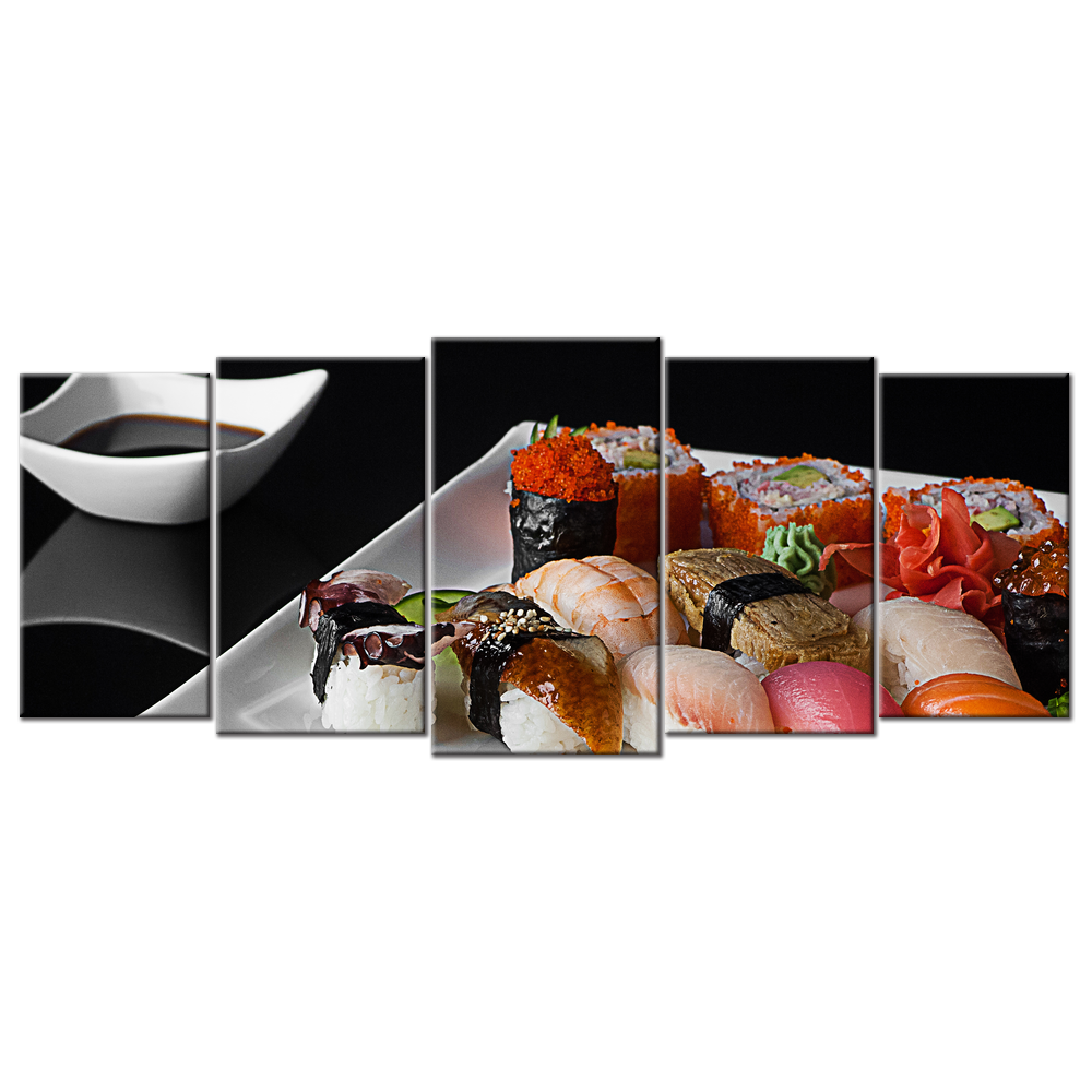 Sushi On A Plate 1 - 5 panels L