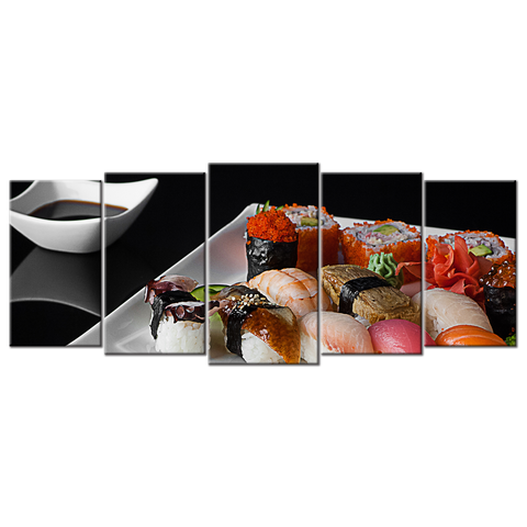 Sushi On A Plate 1 - 5 panels L