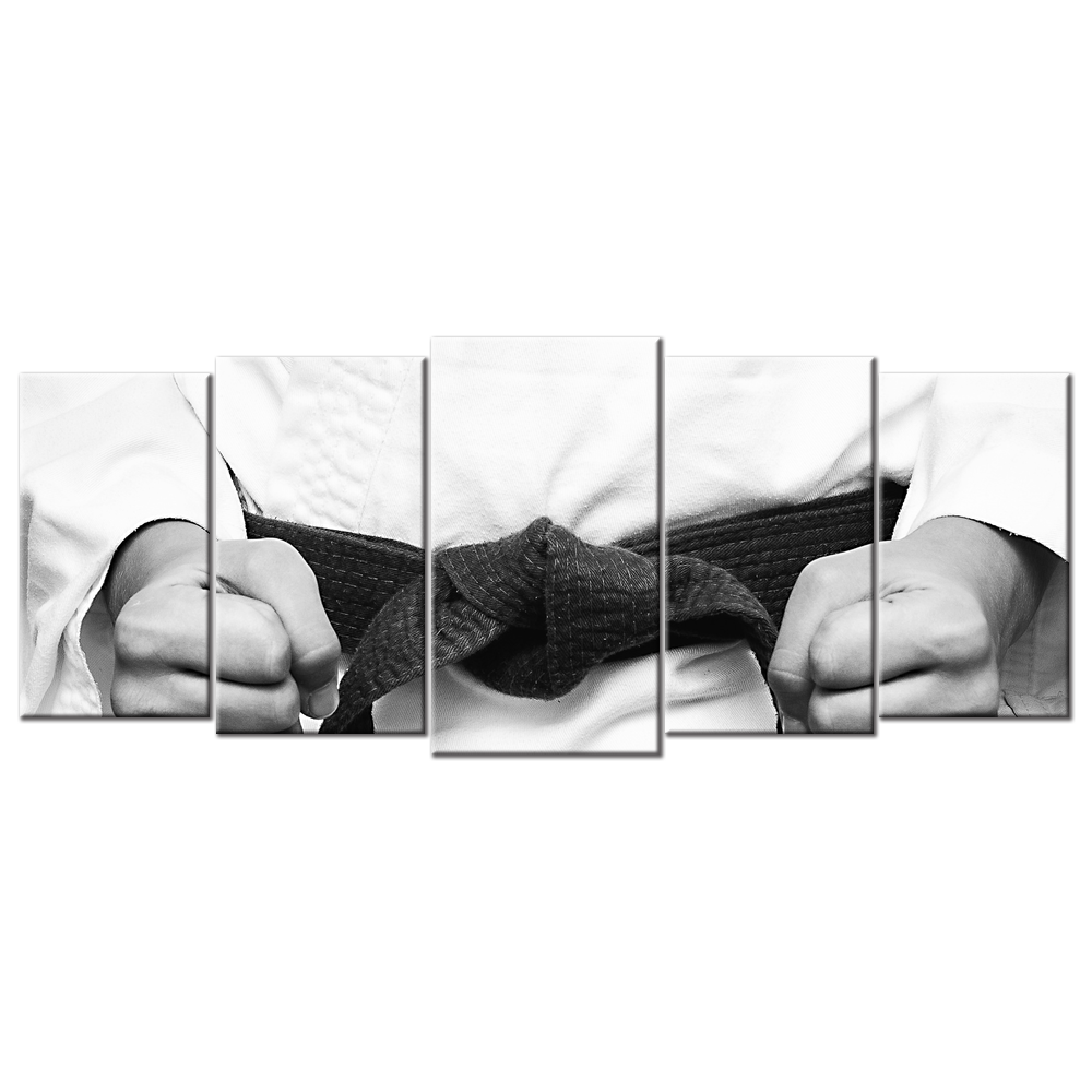 Karate Kimono Fighter Sport Fists - 5 Panels L