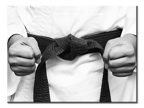 Karate Kimono Fighter Sport Fists - 1 Panel XL