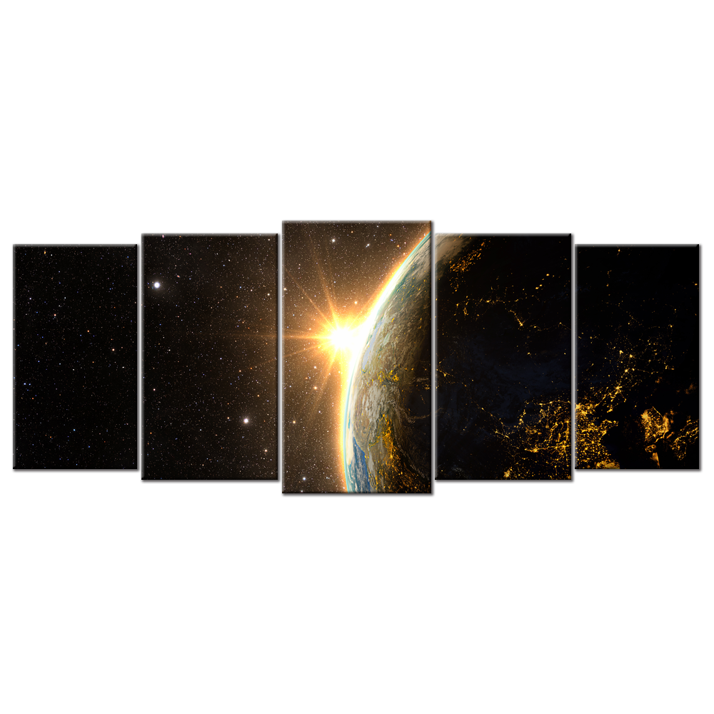 The Earth And The Sun - 5 panels