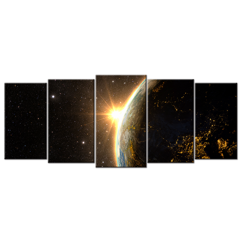 The Earth And The Sun - 5 panels