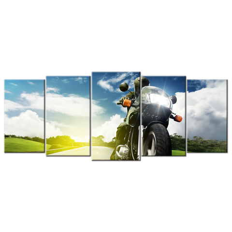 Motorcycle 3 - 5 panels