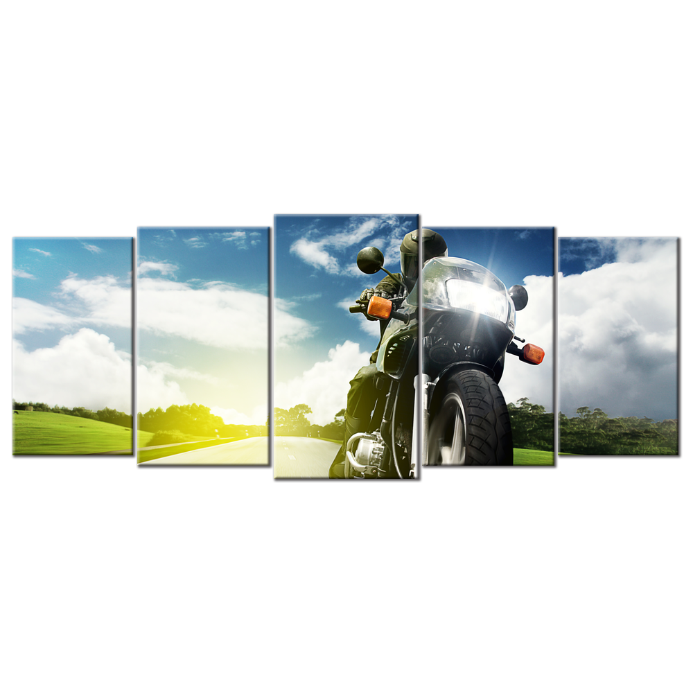 Motorcycle 3 - 5 panels XL