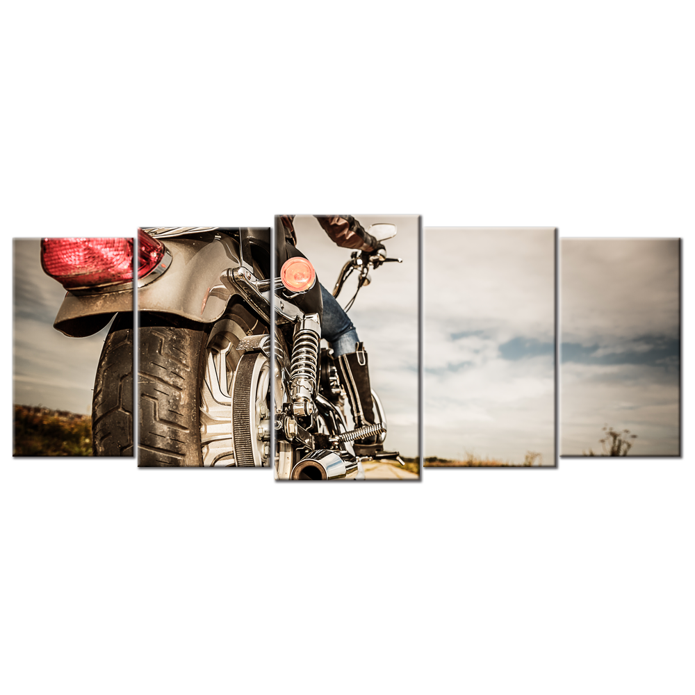 Motorcycle 2 - 5 panels