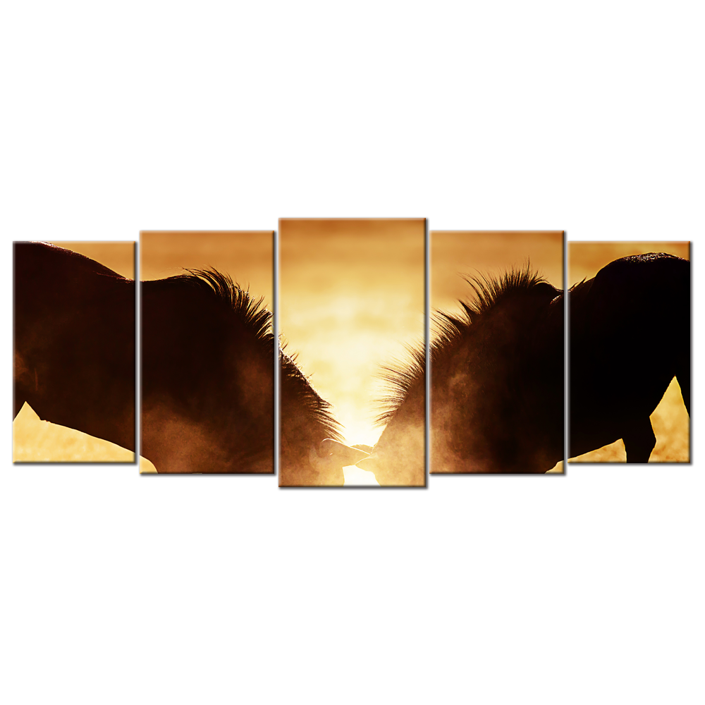 The Battle Between Animals - 5 panels XL