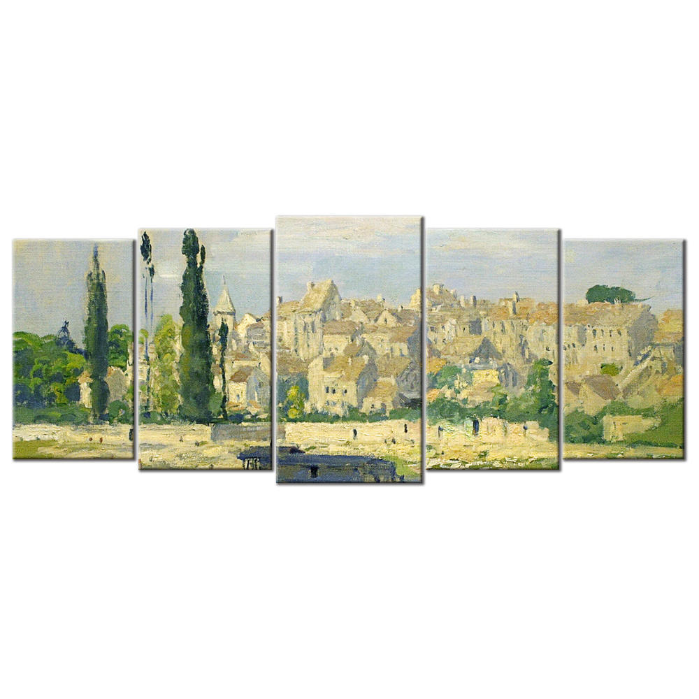 Monet Oil Painting Stock Photo 05 - 5 panel L