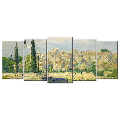 Monet Oil Painting Stock Photo 05 - 5 panel L