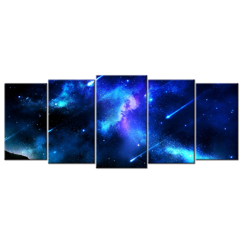 Blue Meteor Shower - 5 Panel XL