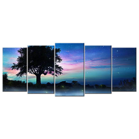 Beautiful Night Sky - 5 Panels XL