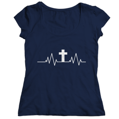 Christian Heartbeat Cross